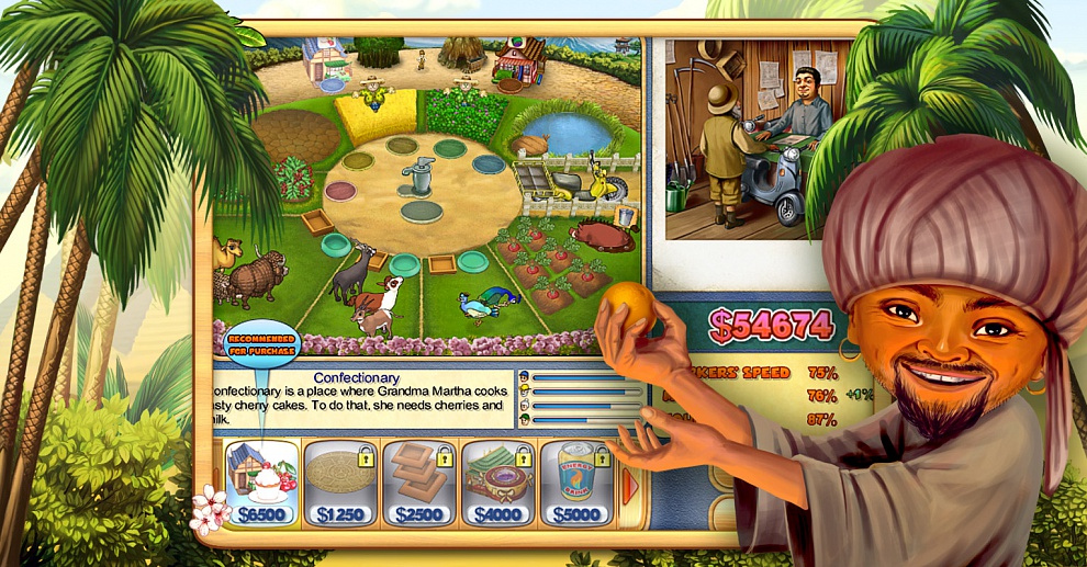 Screenshot № 5. Download Farm Mania 3: Hot Vacation and more games from Realore website