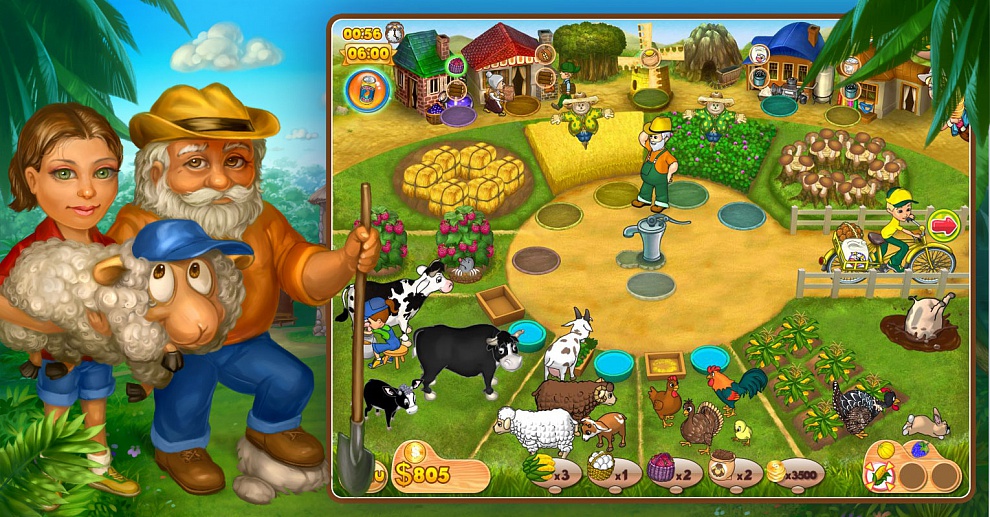 Screenshot № 3. Download Farm Mania 2 and more games from Realore website