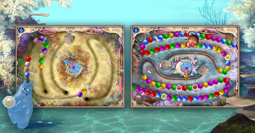 Screenshot № 1. Download Aqua Pearls and more games from Realore website