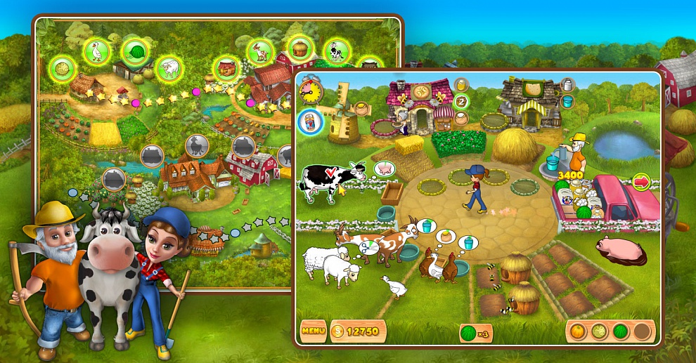 Screenshot № 3. Download Farm Mania and more games from Realore website