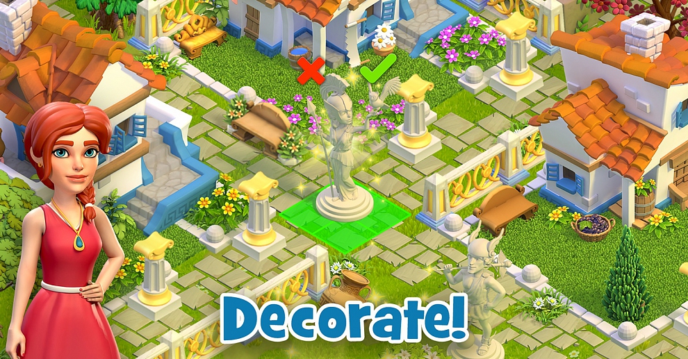 Screenshot № 5. Download Land of Legends: Divine Town and more games from Realore website