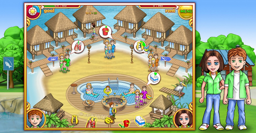 Screenshot № 1. Download Ashtons: Family Resort and more games from Realore website
