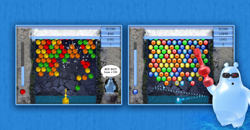 Screenshot № 2. Download Aqua Bubble and more games from Realore website