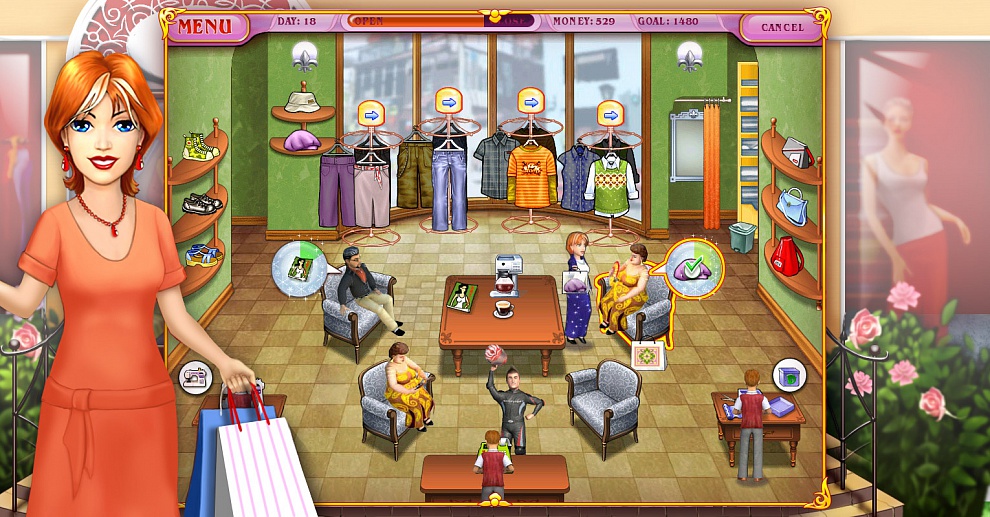 Screenshot № 1. Download Dress Up Rush and more games from Realore website