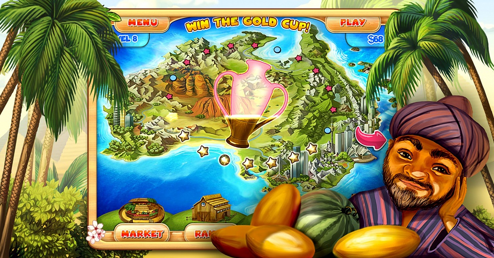 Screenshot № 4. Download Farm Mania 3: Hot Vacation and more games from Realore website