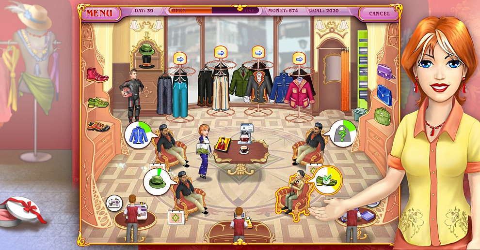 Screenshot № 2. Download Dress Up Rush and more games from Realore website